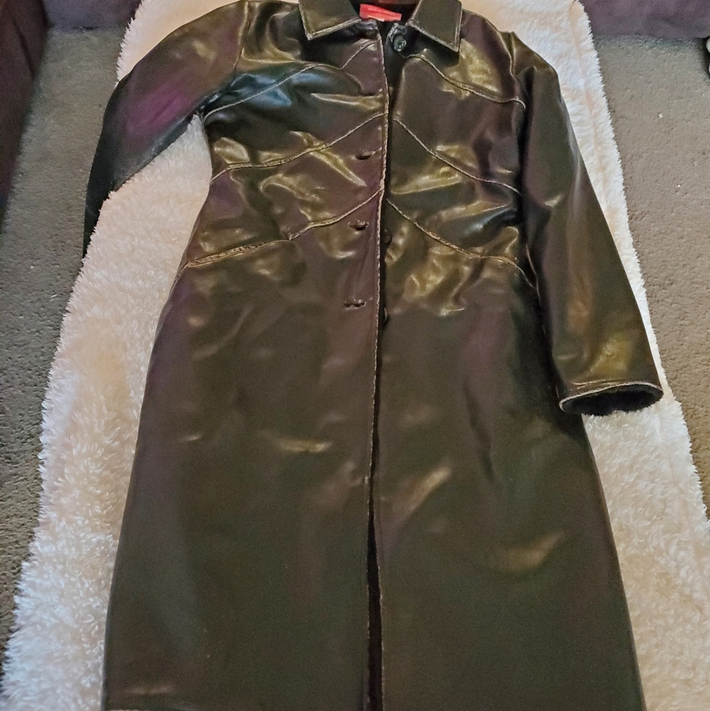 Xhilaration size small women's long coat. PU coating.